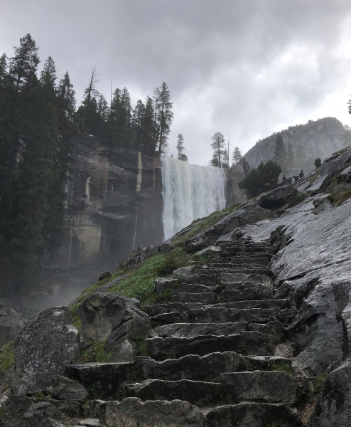 During his first trip to the park (in April 2018), Andrea Pagani hiked the Mist Trail to soak in the splendor of a roaring Vernal Fall. Spending time in Yosemite, he wrote, 